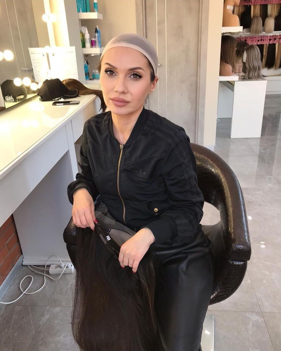 Perruque Châtain avec Balayage Modèle Lila