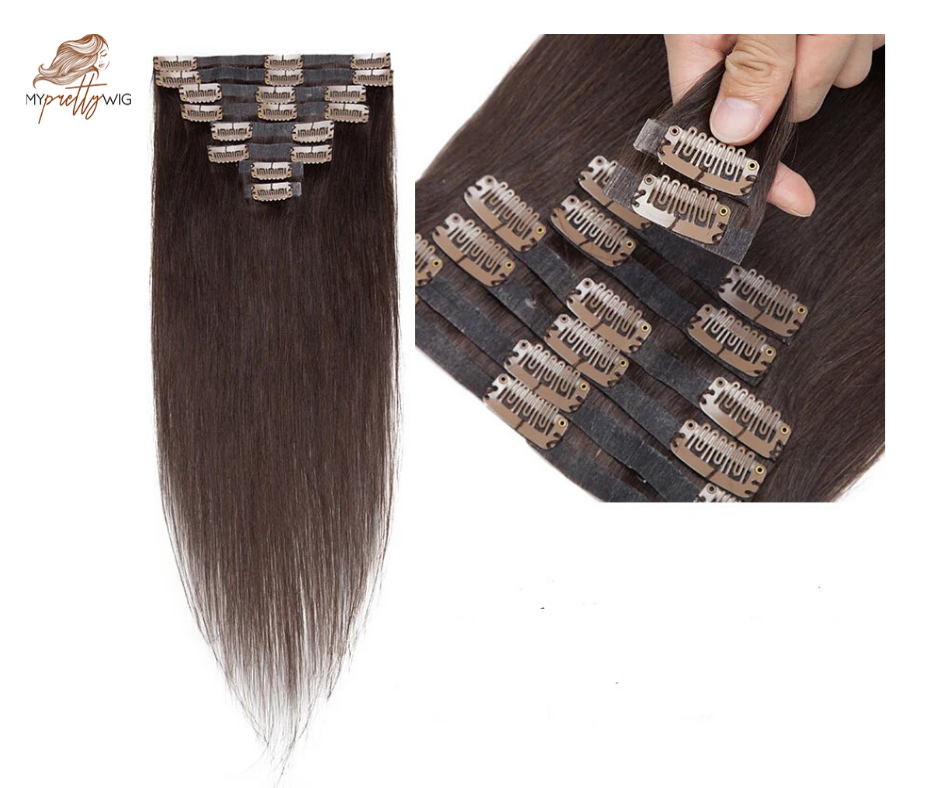Extensions à Clips Couleurs Unies