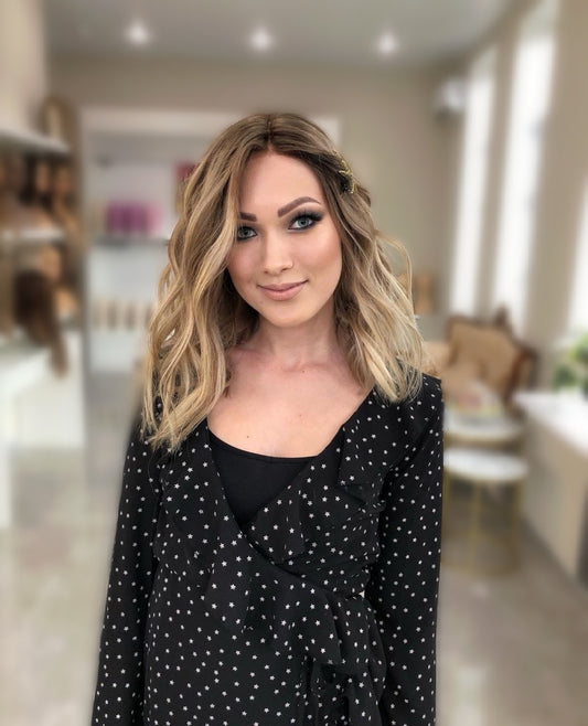 Perruque Mèche Blonde Modèle Dolce Vita