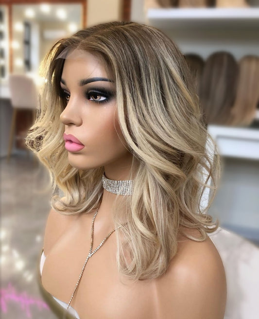 Perruque Blonde Ombré Modèle Nina
