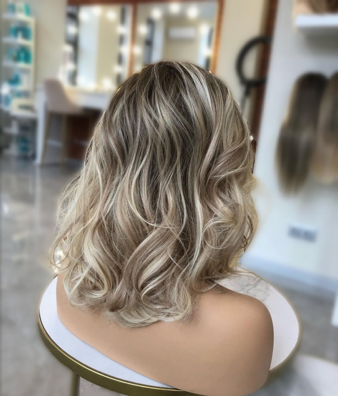 Perruque Blonde Ombré Modèle Nina
